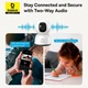 Умная камера видеонаблюдения Baseus P1 Lite Security Indoor Camera 2K |внутренняя, 3MP, 8x Zoom, Wi-Fi 2.4 ГГц, 2K, обзор на 360°, AI-функции, двусторонняя аудиосвязь, ночное видение| Белый - изображение 6