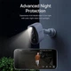 Комплект из 4-х внешних камер видеонаблюдения Baseus N1 Security Outdoor Camera 2k 4-Cam Kit | угол обзора 145°, аккумулятор 7800мАч, IP67, 16Gb eMMC (16TB Max), цветное ночное видение, аудиосвязь | Белый - изображение 11