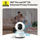 Умная камера видеонаблюдения Baseus P1 Lite Security Indoor Camera 2K |внутренняя, 3MP, 8x Zoom, Wi-Fi 2.4 ГГц, 2K, обзор на 360°, AI-функции, двусторонняя аудиосвязь, ночное видение| Белый - изображение 9