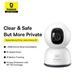 Умная камера видеонаблюдения Baseus P1 Lite Security Indoor Camera 2K |внутренняя, 3MP, 8x Zoom, Wi-Fi 2.4 ГГц, 2K, обзор на 360°, AI-функции, двусторонняя аудиосвязь, ночное видение| Белый - изображение 12