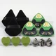 Спонж для макіяжу 12 шт Onigiri Cat, набір спонжів для макіяжу різних форм, матча - зображення 1