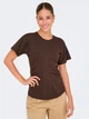 Футболка хлопковая женская ONLY 15365258 XS Seal Brown (5715830272996) - изображение 1