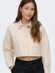 Джинсовая куртка женская ONLY 15367928 XS Ecru (5715867581436) - изображение 5