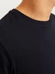 Футболка хлопковая длинная мужская Jack & Jones 12151955 2XL Black (5715602802345) - изображение 6