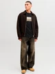 Футболка хлопковая длинная мужская Jack & Jones 12289863 XL Black (5715866830900) - изображение 3