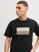 Футболка хлопковая длинная мужская Jack & Jones 12289863 XL Black (5715866830900) - изображение 4