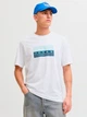 Футболка хлопковая длинная мужская Jack & Jones 12289863 XL Bright White (5715866830948) - изображение 1