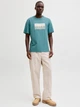 Футболка хлопковая длинная мужская Jack & Jones 12289863 2XL North Atlantic (5715866831112) - изображение 3