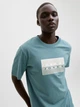 Футболка хлопковая длинная мужская Jack & Jones 12289863 2XL North Atlantic (5715866831112) - изображение 4