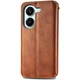 Чохол Deexe Rhombus Wallet для Xiaomi Poco X8 Pro - Brown - зображення 6