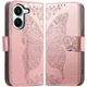 Чохол-книжка з малюнком UniCase Butterfly Pattern для Xiaomi Poco X8 Pro - Rose Gold - зображення 1