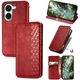 Чохол Deexe Rhombus Wallet для Xiaomi Poco X8 Pro - Red - зображення 4