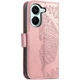 Чохол-книжка з малюнком UniCase Butterfly Pattern для Xiaomi Poco X8 Pro - Rose Gold - зображення 6