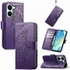 Чохол-книжка з малюнком UniCase Butterfly Pattern для Xiaomi Poco X8 Pro - Dark Purple - зображення 4