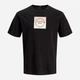 Футболка хлопковая длинная мужская Jack & Jones 12290856 2XL Black (5715867123377) - изображение 7