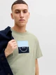 Футболка хлопковая длинная мужская Jack & Jones 12290856 S Seagrass (5715867123261) - изображение 4