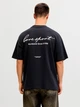 Футболка хлопковая длинная мужская Jack & Jones 12292982 XL Black (5715866860402) - изображение 2