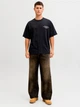 Футболка хлопковая длинная мужская Jack & Jones 12292982 XL Black (5715866860402) - изображение 3