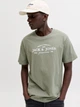 Футболка хлопковая длинная мужская Jack & Jones 12298017 M Smokey Olive (5715868965938) - изображение 4