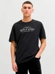 Футболка хлопковая длинная мужская Jack & Jones 12298017 2XL Black (5715868966072) - изображение 1