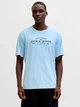 Футболка хлопковая длинная мужская Jack & Jones 12298017 L Chambray Blue (5715868965983) - изображение 1