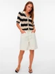 Джинсовые шорты женские Vero Moda 10326196 S Ecru (5715832768039) - изображение 3