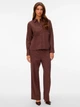 Рубашка хлопковая женская Vero Moda 10344941 M Chocolate (5715833047362) - изображение 3