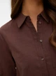 Рубашка хлопковая женская Vero Moda 10344941 M Chocolate (5715833047362) - изображение 4