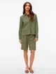 Рубашка хлопковая женская Vero Moda 10344941 M Deep Lichen (5715871577913) - изображение 3