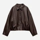 Бомбер женский Vero Moda 10346478 XL Chocolate (5715872806371) - изображение 5