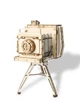 Деревянный 3D-пазл конструктор Винтажная камера Robotime Rolife Vintage Camera TG403 (142 детали) - изображение 2