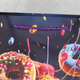 Пакет подарунковий паперовий з ручками "Donuts" R34779-S 18х23х10 см Чорний з червоним - зображення 3