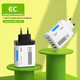 Блок живлення зі швидкою зарядкою, 240W на 5 портів (2×USB + 3×Type-C, QC 3.0) - зображення 2