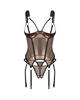 Корсет Obsessive Soranna cupless corset crotchless thong 2XL/3XL (SX3623) - изображение 4