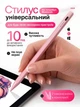 Стилус для планшета смартфона айпада айфона активная сенсорная ручка Stylus Pencil Pro 4 стилус универсальный цифровой емкостный для работы письма заметок и рисования пенсии iOS Android iPad Windows + 2 наконечника розовый - изображение 1