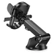 Автотримач для телефона HOCO H5 Integrity one-key car holder(center console) Black - зображення 4