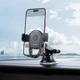 Автотримач для телефона HOCO H5 Integrity one-key car holder(center console) Black - зображення 7
