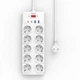 Сітковий підовжувач WIWU 14 in 1 20W GaN Power Strip 2C+2A+10AC Wi-S008 EU (2 m) Білий - зображення 1