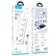 Сетевой удлинитель HOCO AC13A Talento 5-position socket(1C3A) (1,5 m) White - изображение 6