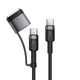 Кабель ACEFAST C22-05 USB-C to USB-C / magnetic aluminum alloy charging data cable Black - зображення 1