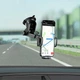 Автотримач для телефона BOROFONE BH53 Windy center console car holder Black Grey - изображение 8