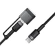 Кабель ACEFAST C22-05 USB-C to USB-C / magnetic aluminum alloy charging data cable Black - зображення 5