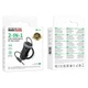 Bluetooth-ресивер BOROFONE BC64 Contento dual-port car BT receiver with built-in cable Чорний - зображення 2