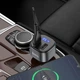 АЗУ с FM модулером HOCO E67 Fighter QC3.0 18W car BT FM transmitter Black - изображение 8