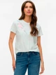 Футболка хлопковая женская Vero Moda 10343530 XS Snow White/Chintz Rose Flowers (5715871615653) - изображение 1