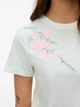 Футболка хлопковая женская Vero Moda 10343530 XS Snow White/Chintz Rose Flowers (5715871615653) - изображение 4