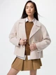 Женское осеннее короткое пальто UNIQLO 242373274 2XL Молочное (1159859368) - изображение 1