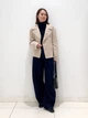 Женское осеннее короткое пальто UNIQLO 242373274 2XL Молочное (1159859368) - изображение 3