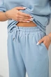 Костюм женский повседневный однотонный, цвет голубой, L, 221R101 - изображение 5