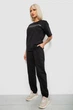 Костюм женский повседневный однотонный, цвет черный, L, 221R101 - изображение 3